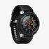 ACS06394 - Galaxy Watch 6 Classic (47mm) Case Liquid Air in matte black showing the front